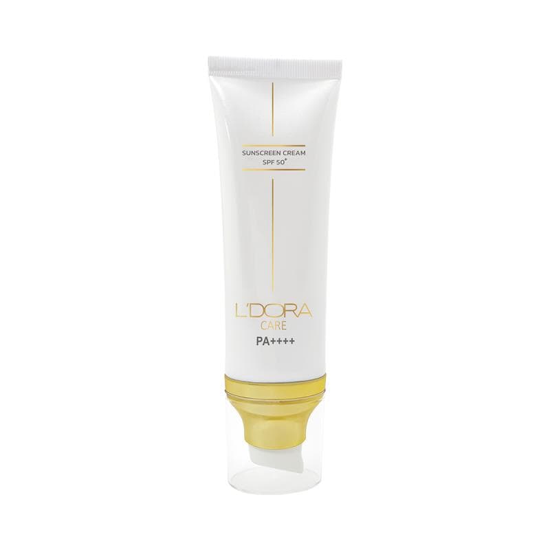 کرم ضدآفتاب +SPF50 بی رنگ مناسب انواع پوست لدورا کر ۸۰ میلی لیتر
